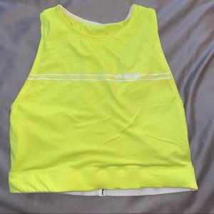 New Balance Women's Neon Yellow Sports Bra